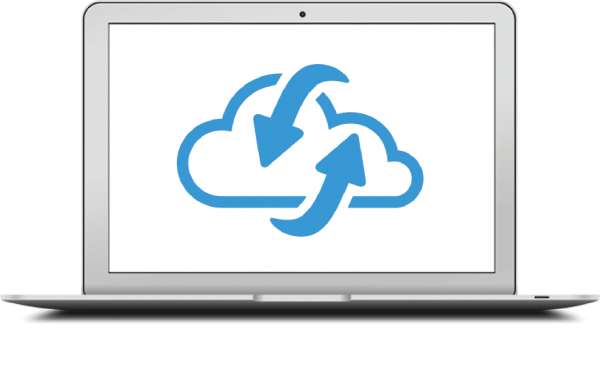 Wolk met pijlen voor PDF en UBL of XML API