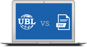 laptop with icon ubl vs pdf