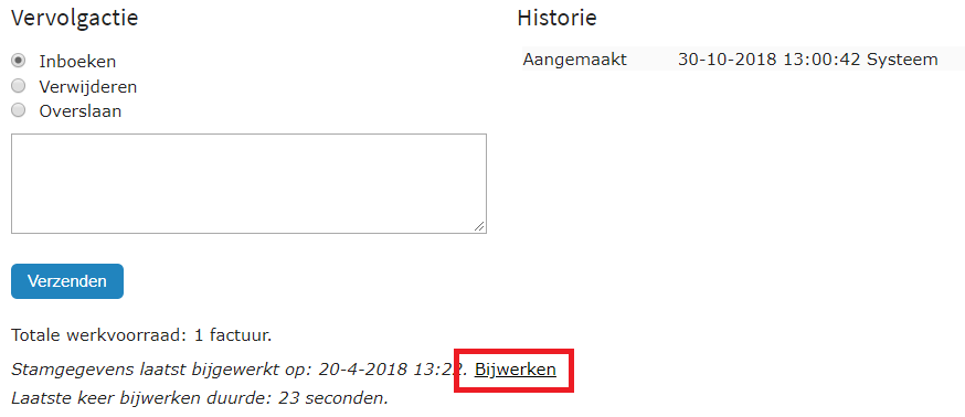 Stamgegevens bijwerken