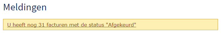 Wat gebeurt er met afgekeurde facturen