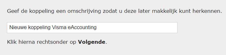 Koppeling met eAccounting stap 3