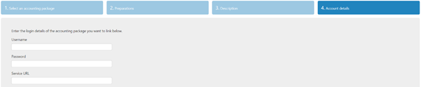 Link Unit4 with TriFact365 step 4. Enter the login details.