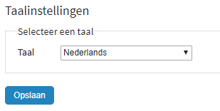 Taal wijzigen