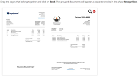 TriFact365 2 invoices in 1 file