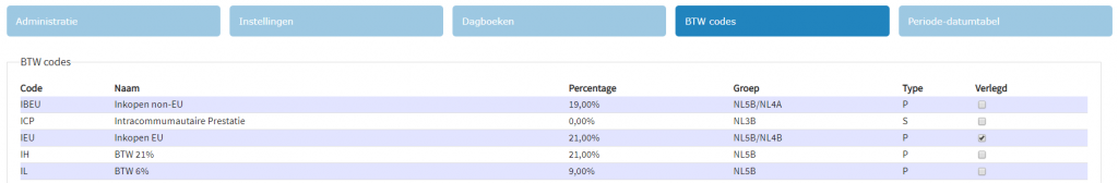 Facturen met verlegde BTW verwerken