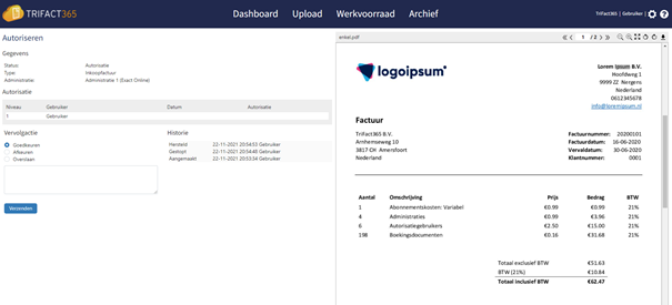 Hoe autoriseer ik een document