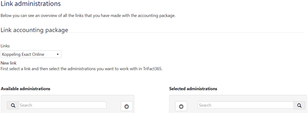 TrIFact365 link administrations