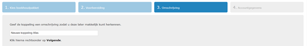 Link TriFact365 with AFAS. Step 3. Description.