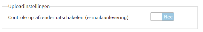 e-mail: Controle op afzender uitschakelen