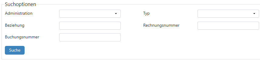Suchoptionen digitale Archiv TriFact365.