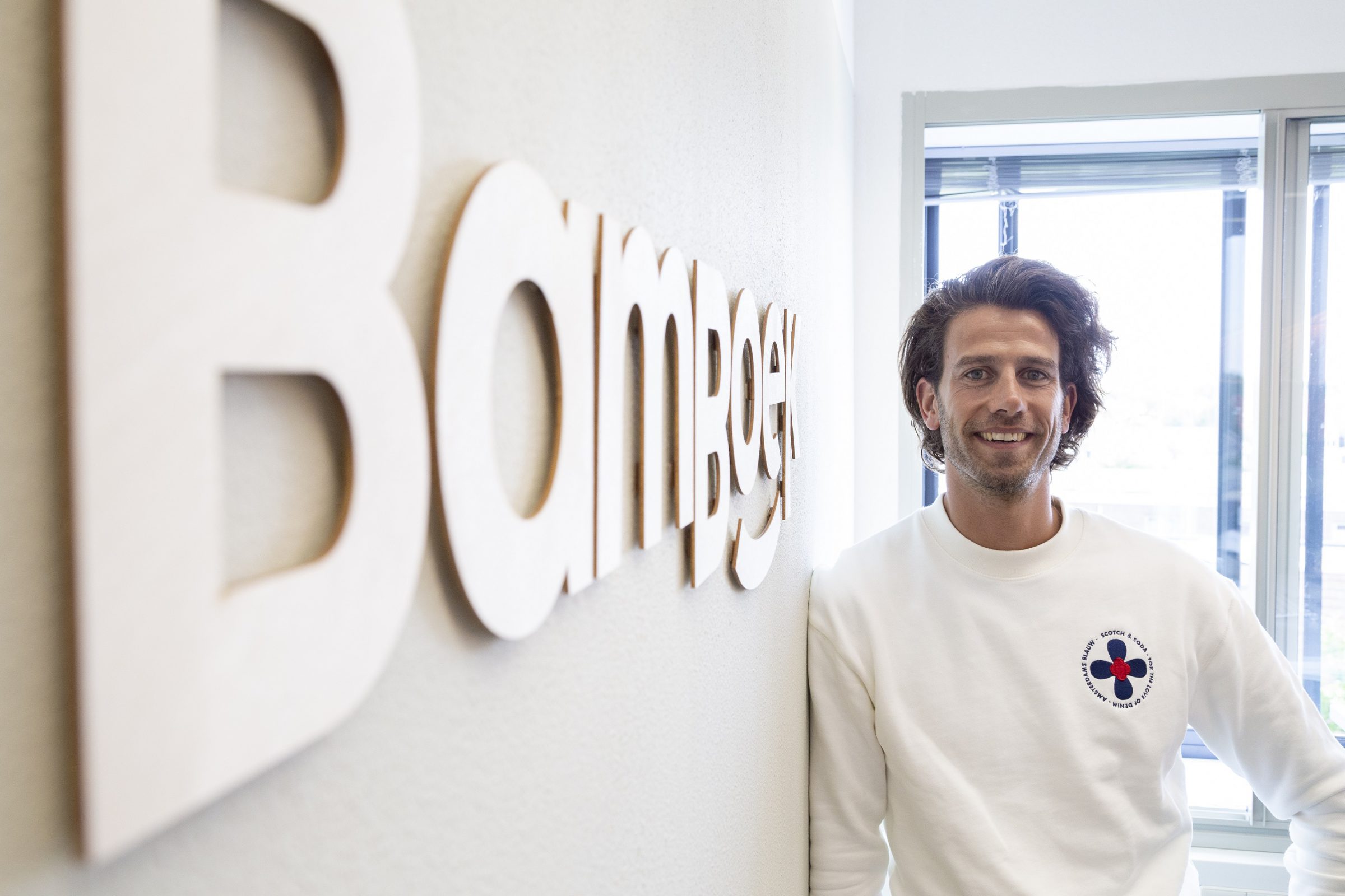 CEO Thomas at the BamBoek logo