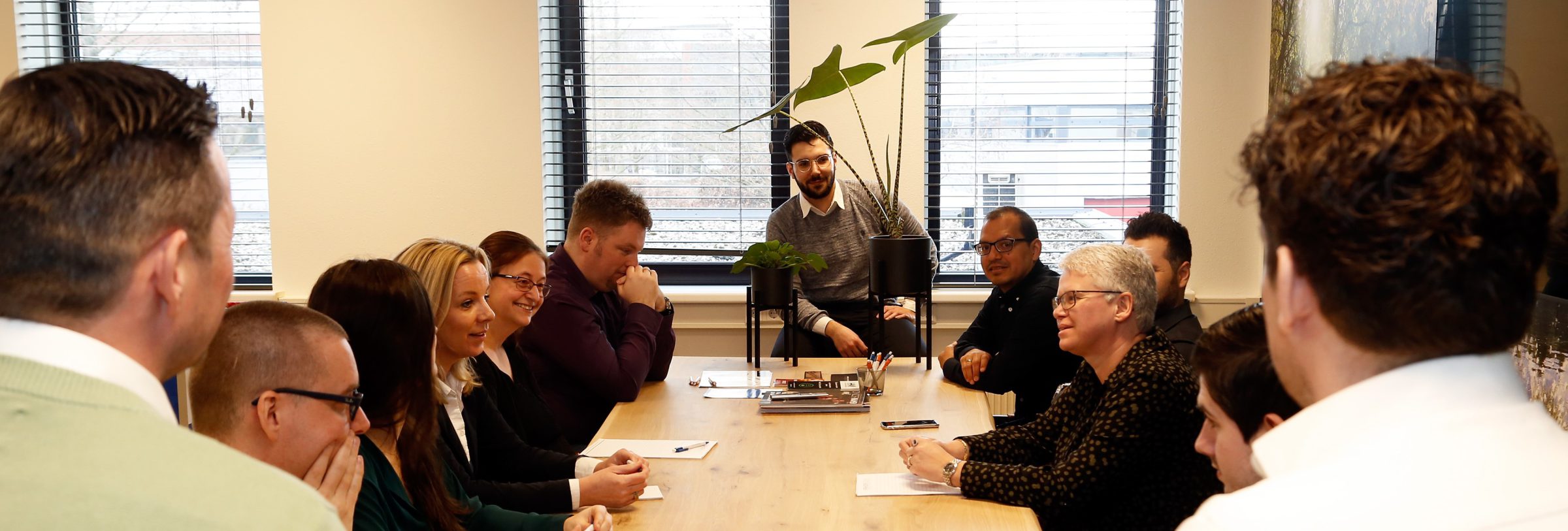 Employees of PoortEijk during a meeting