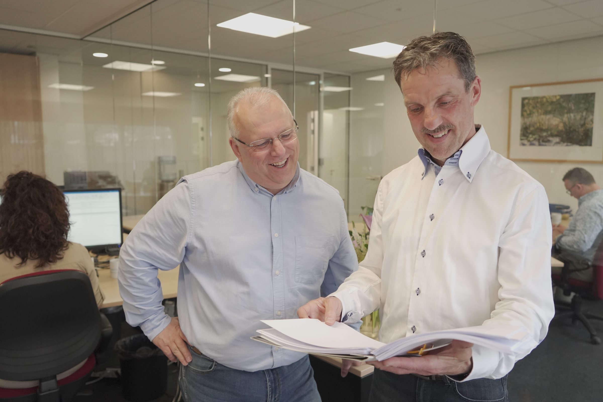 Kantoor van de Mortel, employees at work